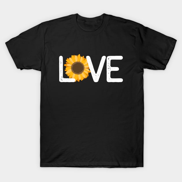 Love Sunflower T-Shirt by Kraina